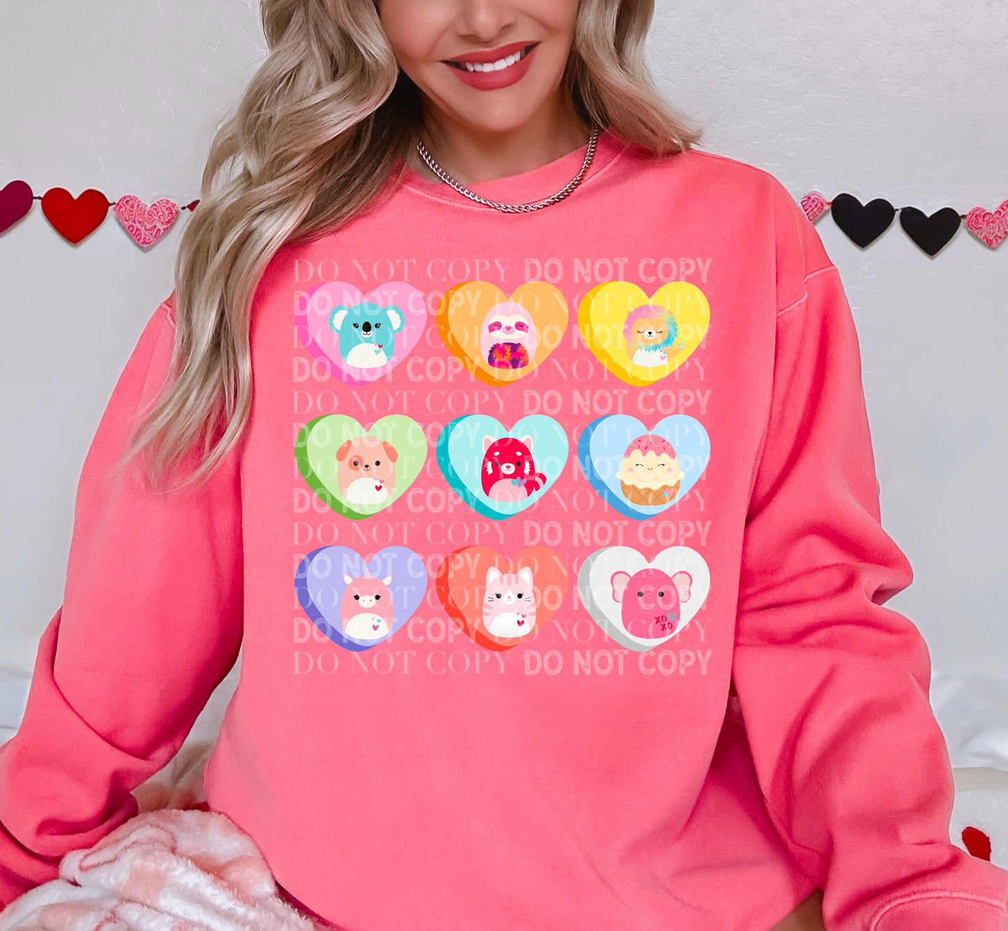 SQUISHMALLOW Conversation Hearts: *DTF* Transfer