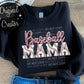 Glitter Baseball Chenille MAMA (Red): *DTF* Transfer