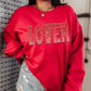 LOVER (Faux Glitter Embroidery): *DTF* Transfer