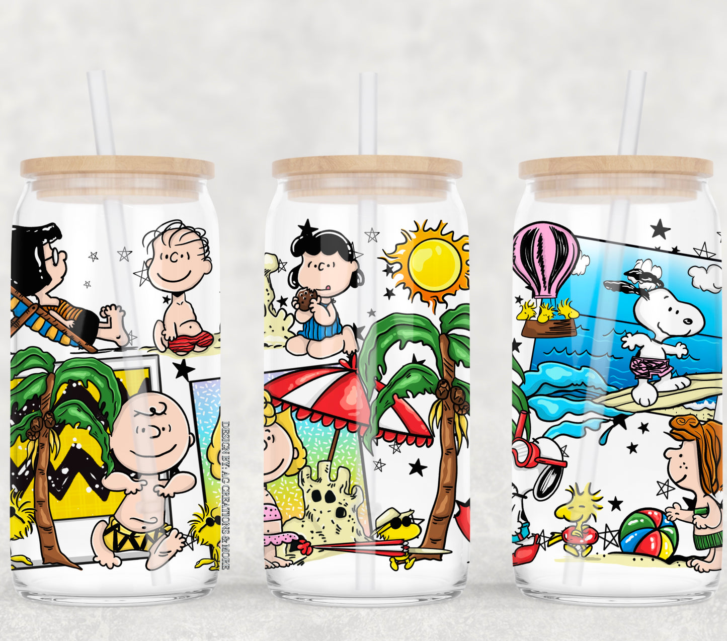 Summertime Peanuts (AG): Libbey Glass Sub Print