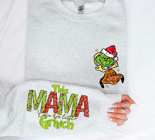 Mama of Grinch/Griches (Pocket/Sleeve): *DTF* Transfer