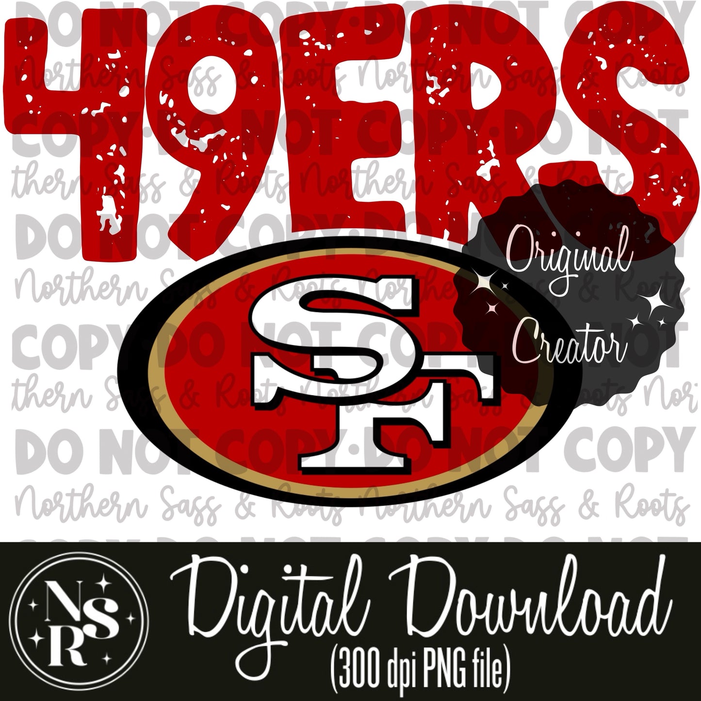 49ers (Red): Digital Download