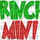 Faux Sequins Embroidery GRINCHY MINI (Red): Digital Download