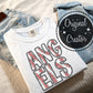 ANGELS Baseball Faux Embroidery: *DTF* Transfer