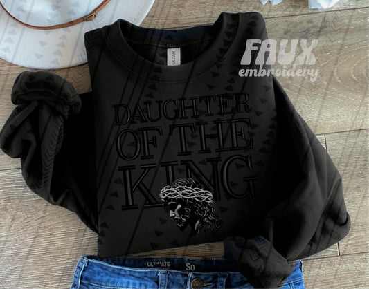 Daughter Of The King Faux Embroidery (TGG): *DTF* Transfer