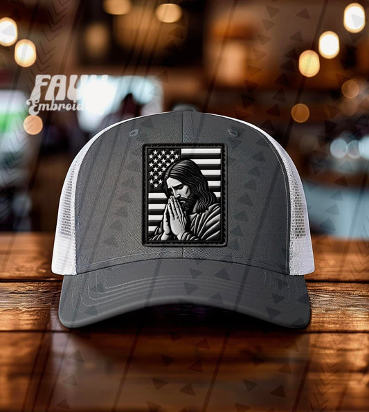 American God-Faux Leather (TGG): HAT PATCH *DTF*/Sublimation Transfer