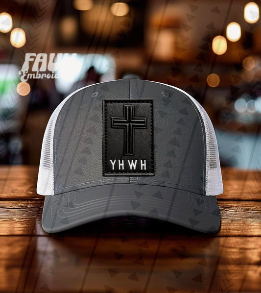 YHWH-Faux Leather (TGG): HAT PATCH *DTF*/Sublimation Transfer