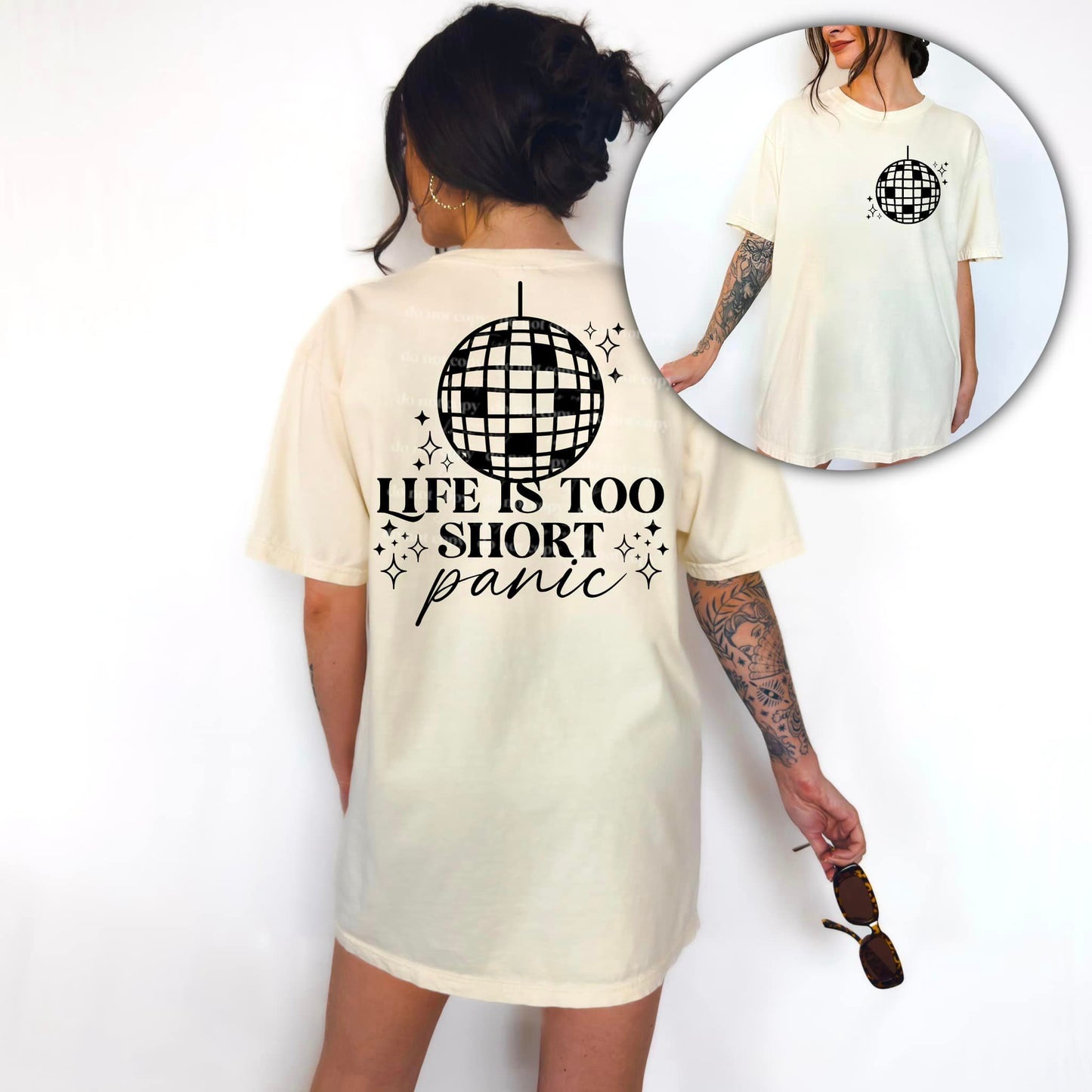 Life Is Too Short-Single Color (CSC-TT): *DTF* Transfer