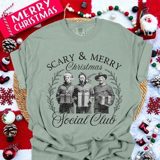 Scary & Merry Social Club (HWD): *DTF* Transfer