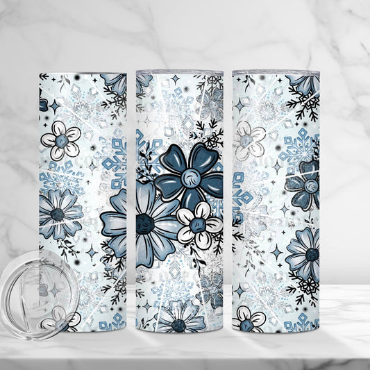 Winter Florals (CSC-TT): Tumbler Sub Print