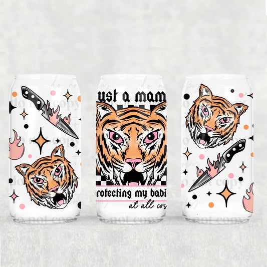 Just A Mama Tiger (CSC-TT): Libbey Glass Sub Print