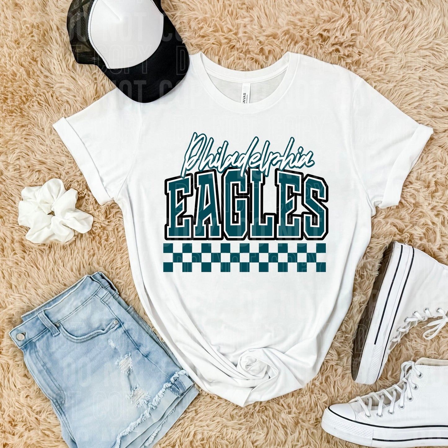 Philadelphia Eagles Checkered (SBB-JAN): *DTF* Transfer