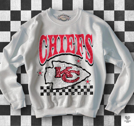 Chiefs Faux Sequins (KPI): *DTF* Transfer