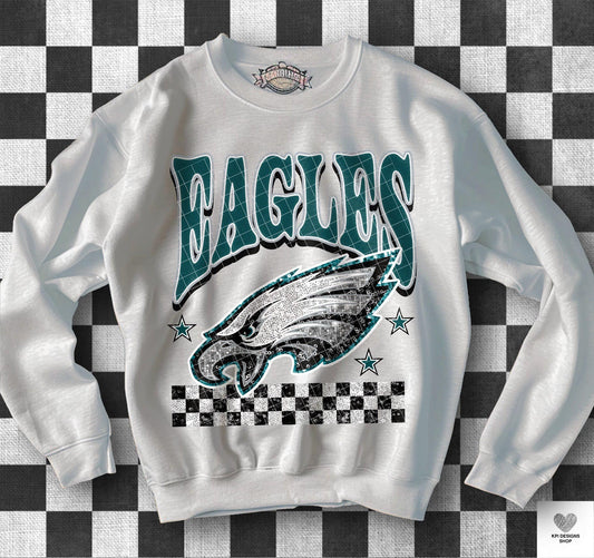 Eagles Faux Sequins (KPI): *DTF* Transfer