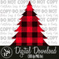 Chunky Red Buffalo Plaid Tree: Digital Download
