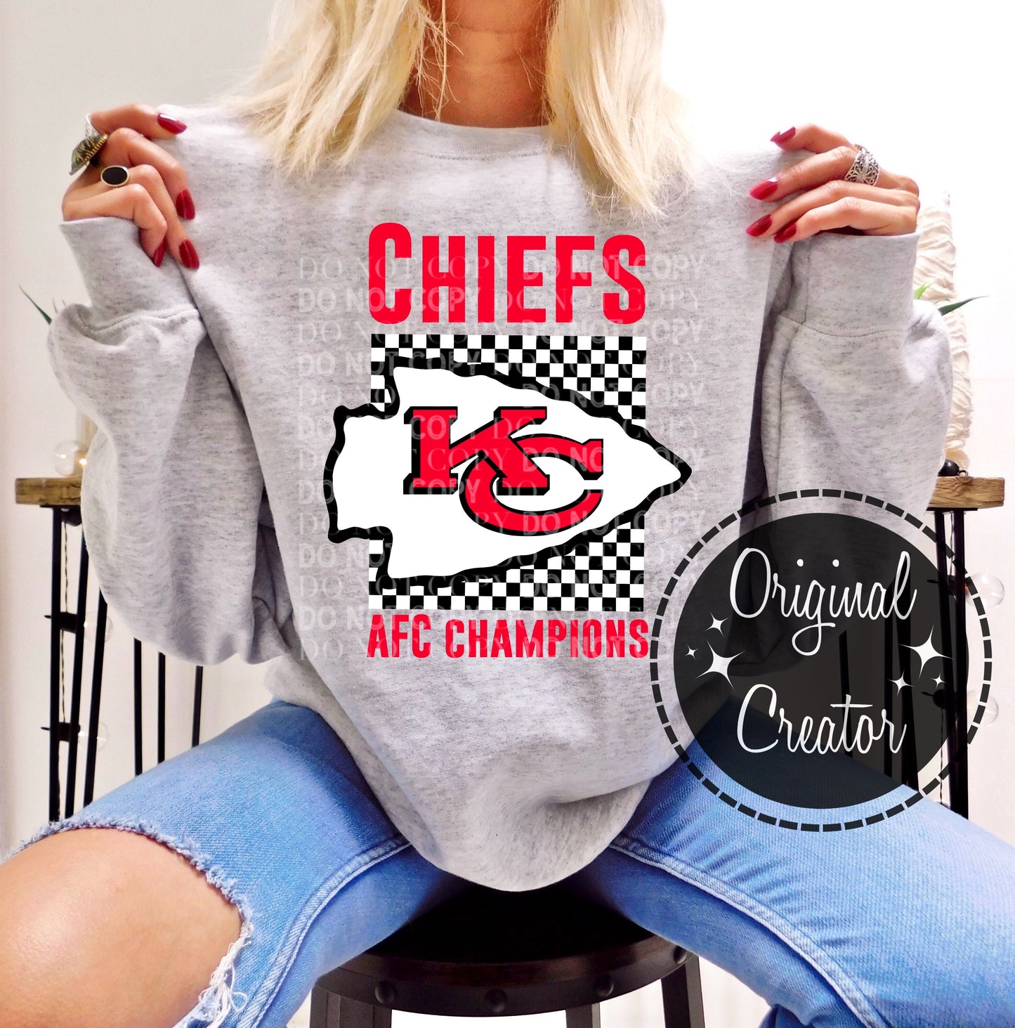 EXCLUSIVE Chiefs AFC Checkered: *DTF* Transfer