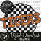 Checkered TIGERS: Digital Download