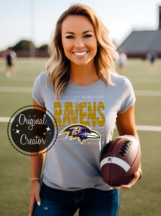 EXCLUSIVE Ravens (Gold): *DTF* Transfer