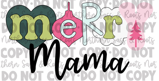 Retro Holiday Merry MAMA: Digital Download