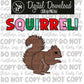SQUIRREL (Black Outline): Digital Download