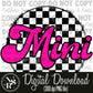 Hot Pink MINI Checkered: Digital Download