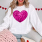 Faux Sequins Heart (Pink): *DTF* Transfer