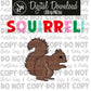 SQUIRREL (White Outline): Digital Download