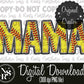 MAMA Softball Faux Embroidery: Digital Download