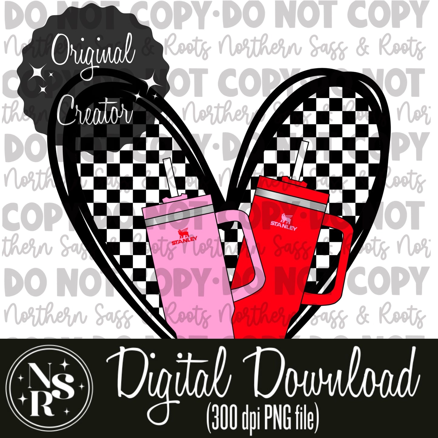 Checkered Heart STANLEY: Digital Download