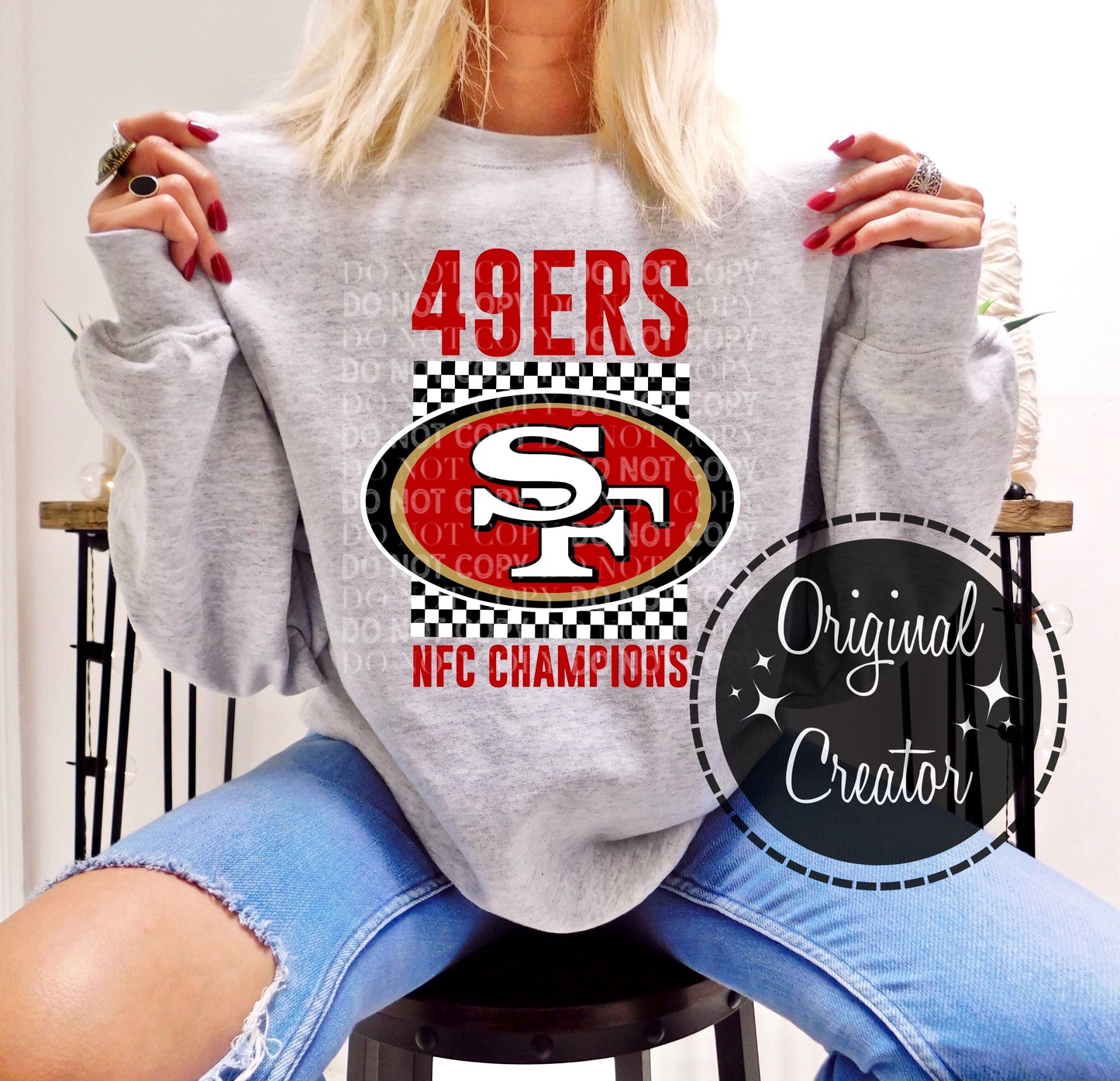 EXCLUSIVE 49ERS NFC Checkered: *DTF* Transfer