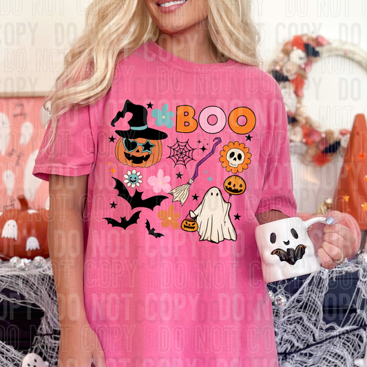 Boo Halloween Retro (SBB): *DTF* Transfer