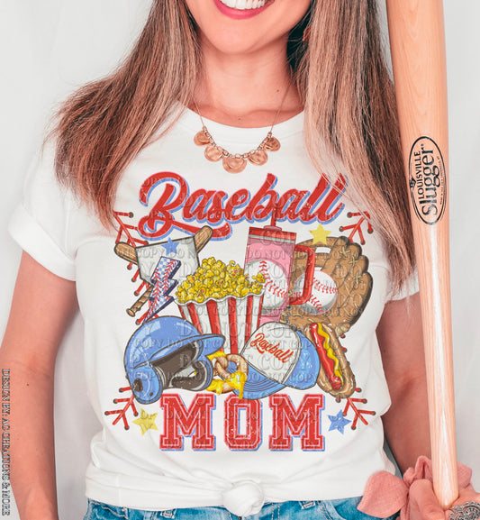 Classic Baseball Mom (AG): *DTF* Transfer
