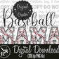 Glitter (Black) Baseball Chenille MAMA: Digital Download