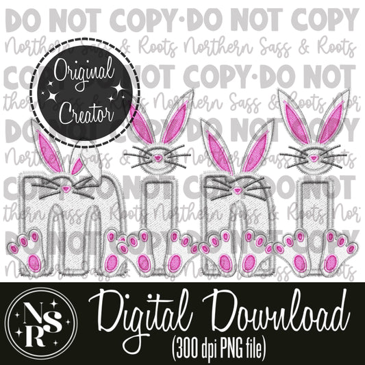 MINI Easter Faux Embroidery: Digital Download