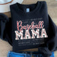 Glitter Baseball Chenille MAMA (Red): *DTF* Transfer