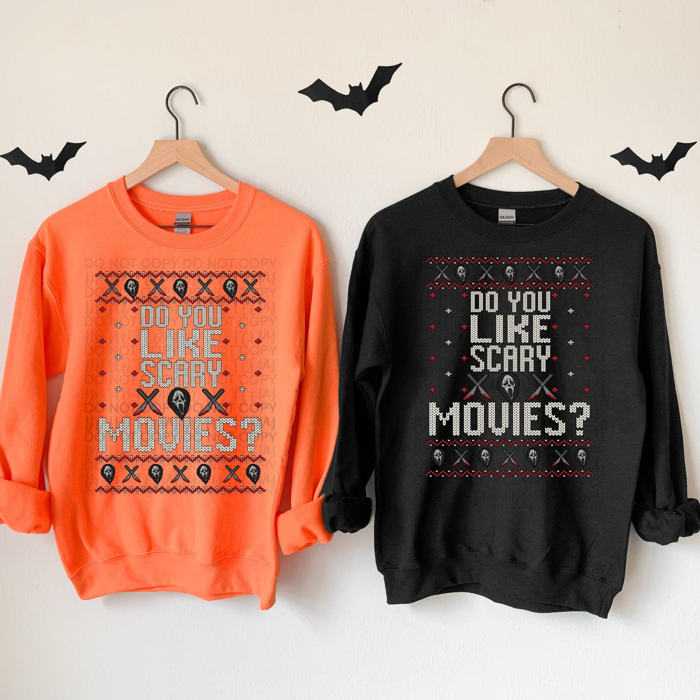 Faux Ugly Sweater (Do You Like Scary Movies): *DTF* Transfer