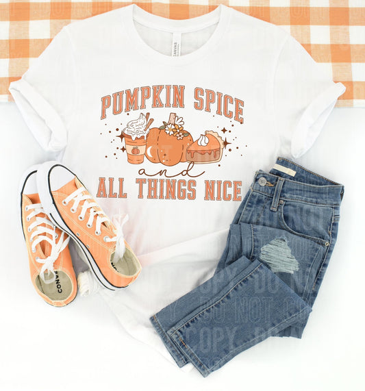 Pumpkin Spice All Things Nice: *DTF* Transfer