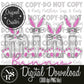 MINI Bunny V.1 Faux Embroidery: Digital Download