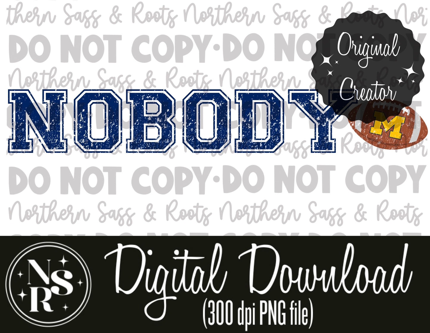NOBODY (Harbaugh GRUNGE-SLEEVE): Digital Download