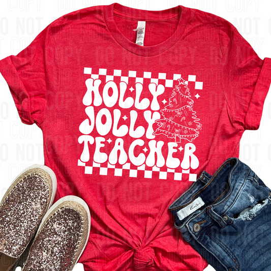 Holly Jolly Teacher (SBB): *DTF* Transfer