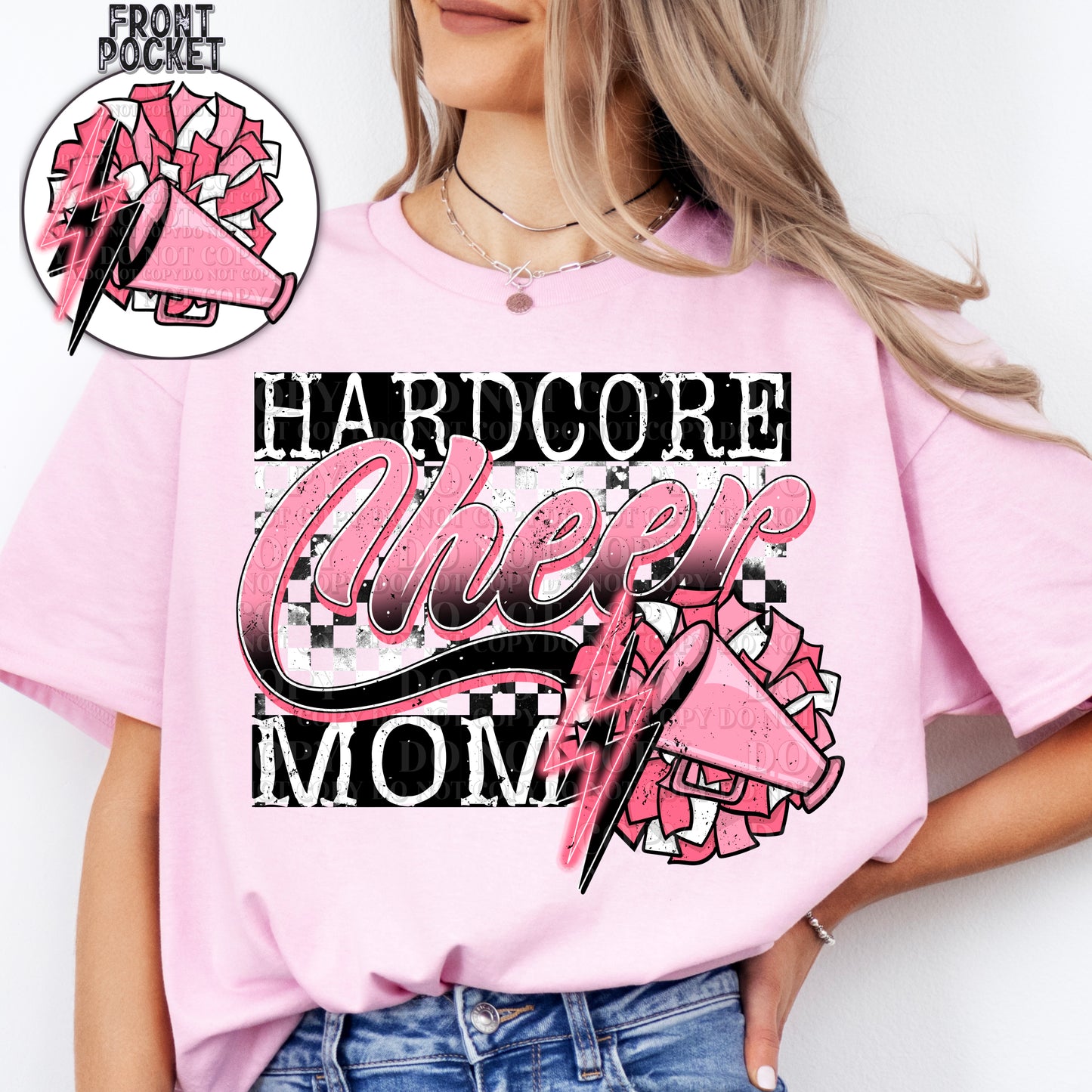 Hardcore Cheer Mom (AG): *DTF* Transfer