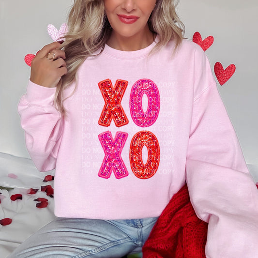 XOXO (Faux Sequins): *DTF* Transfer