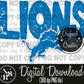 Lions (Blue): Digital Download