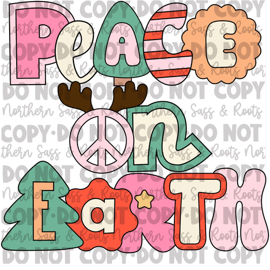 Retro Peace On Earth: Digital Download