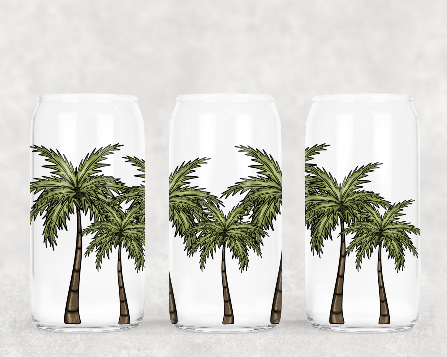 Palm Trees (CSC): Libbey Glass Sub Print