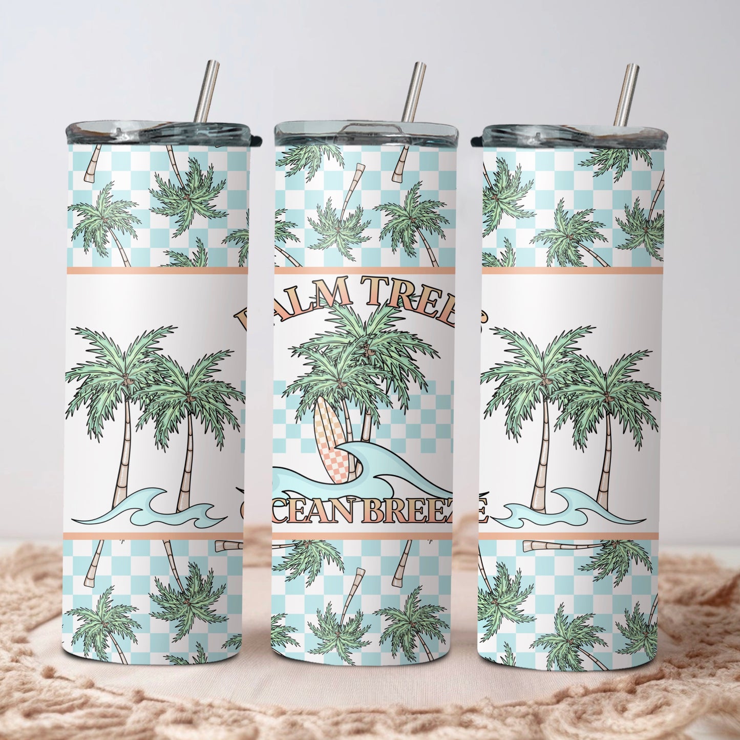 Palm Trees Ocean Breeze (CSC): Tumbler Sub Print
