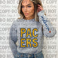 EXCLUSIVE Faux Sequins Embroidery PACERS: *DTF* Transfer