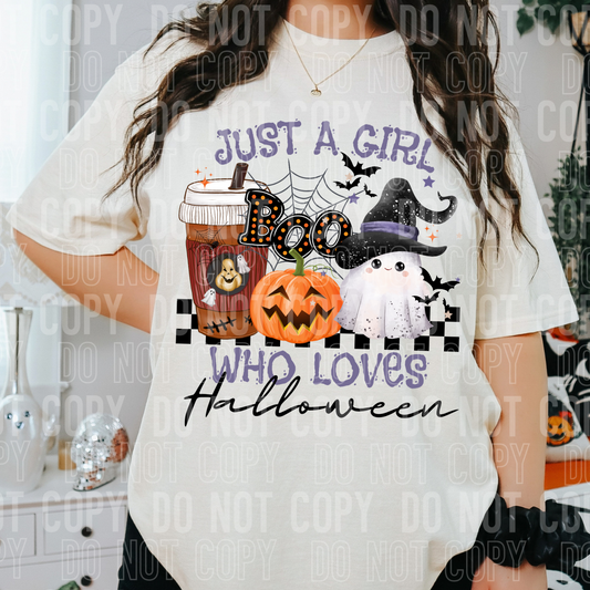 Just A Girl Who Loves Halloween (SBB): *DTF* Transfer