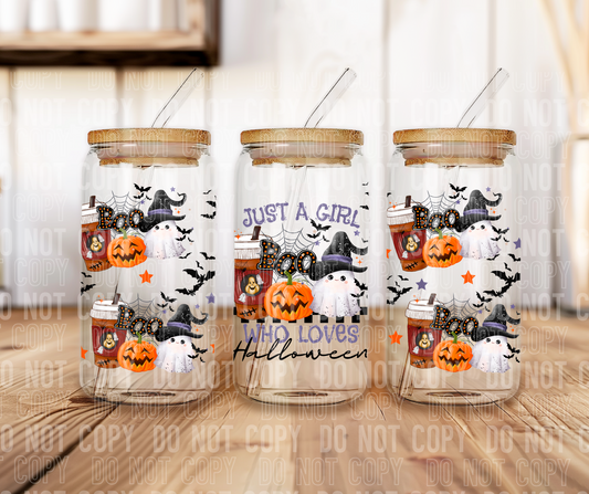 Just A Girl Who Loves Halloween (SBB): Libbey Glass Sub Print
