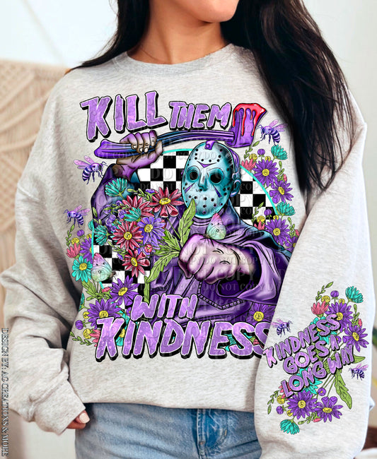 Kill Them With Kindnes-Purple Jason Voorhes (AG): *DTF* Transfer